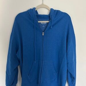 Hollister Blue Zip-Up Hoodie